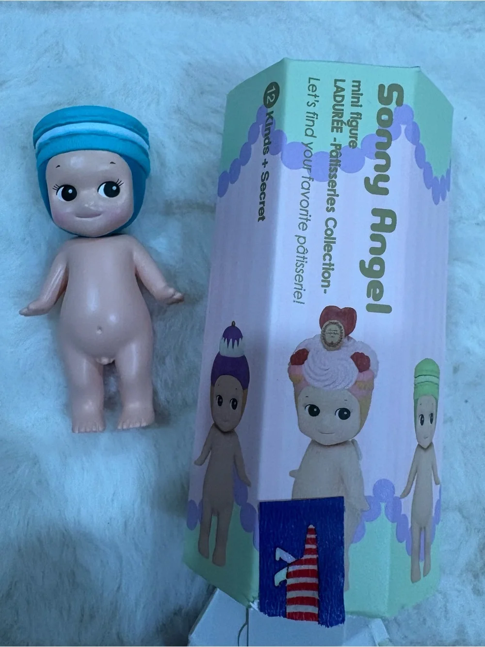 Sonny Angel Blue-Head Mini Figure - Cute Kids Doll